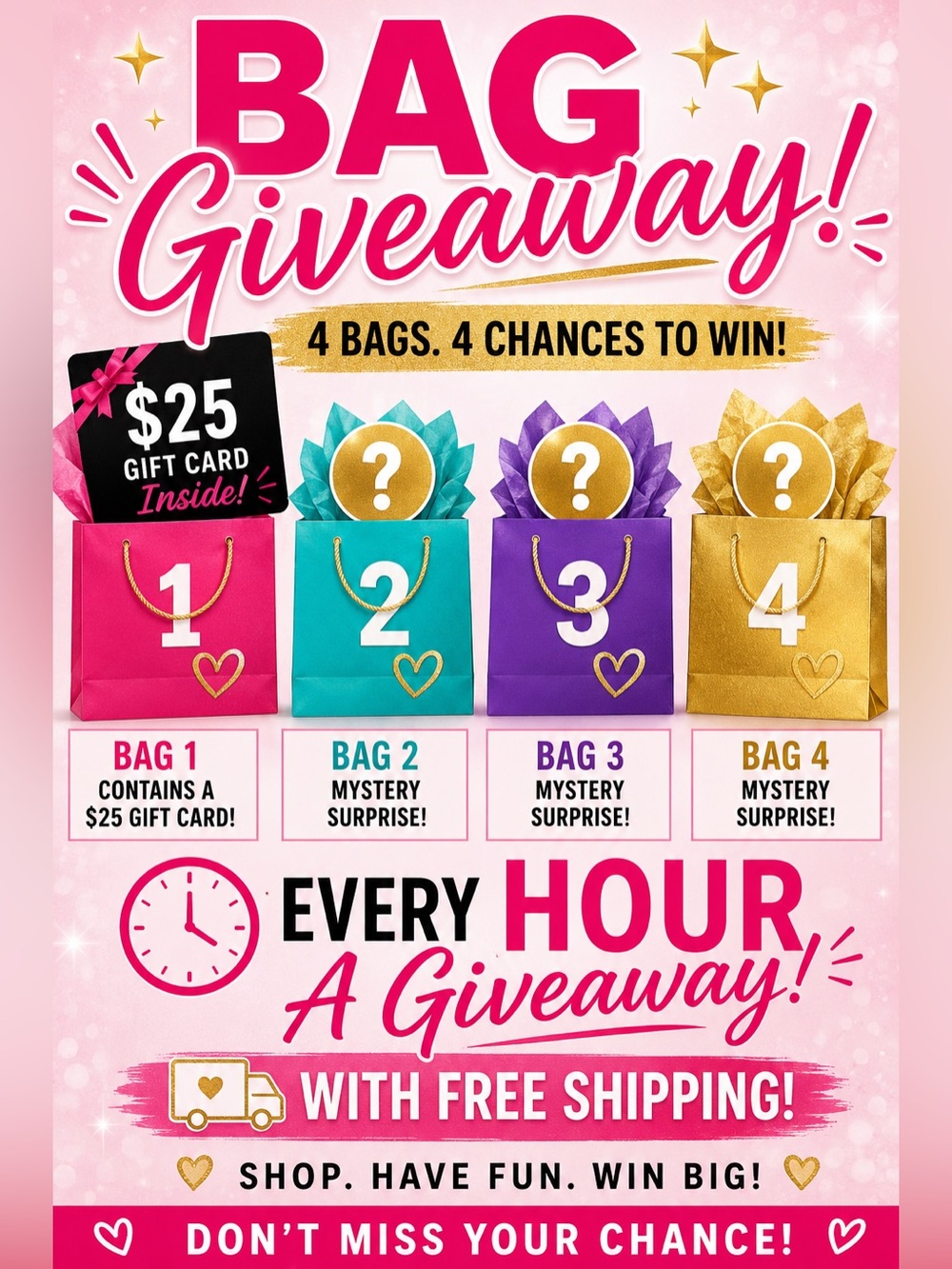 $25 gift card chance to win + free shipping read description